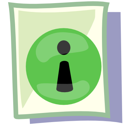 Download free letter sheet round green icon